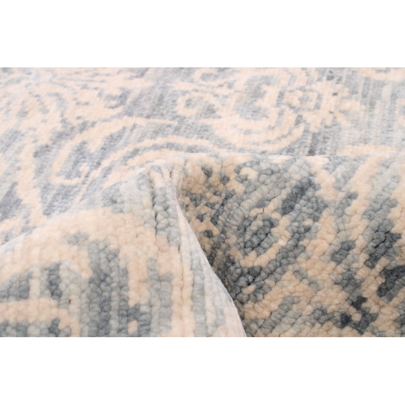 Tapis unique en laine noué à la main nouvel âge de 9 pi x 11 pi 10 po Tanisha