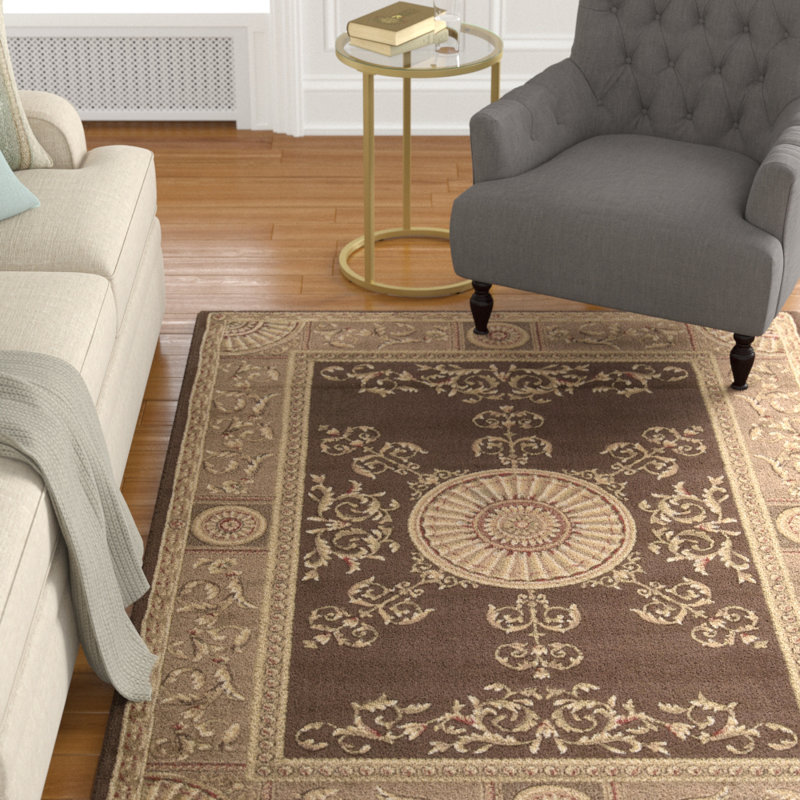 Tapis oriental brun Rhythm, Rectangle 7 pi 8 po x 10 pi 10 po