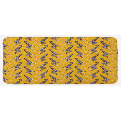 Tapis de cuisine girafe