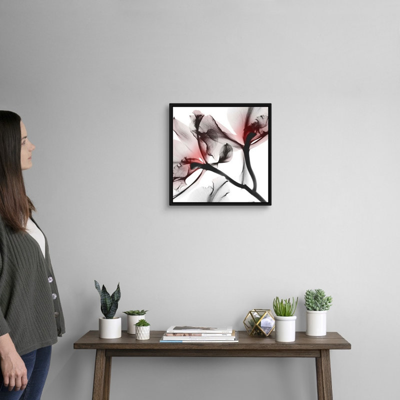 « Coral Luster 1 » par Albert Koetsier, reproduction d’art sur toile, Toile avec cadre noir, H 18 po x l 18 po x P 1,75 po