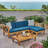 LSHAPE SOFA SET,TEAK