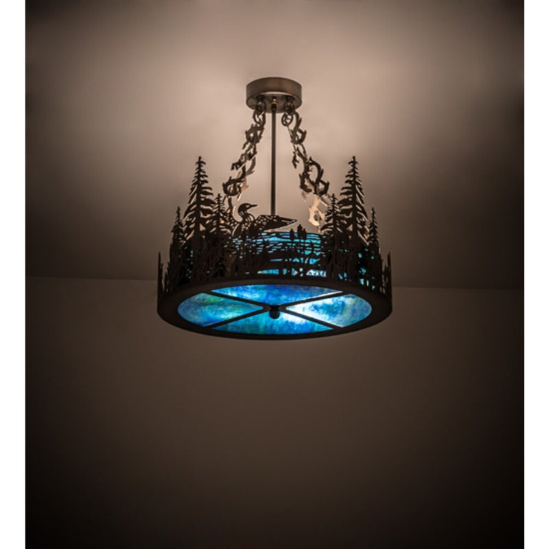 Loon 4 - Light Semi Flush Mount
