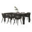 Ensemble de salle à manger 7 pièces avec chaises blanches Ashantay Concept Driftwood Paul-229139469-229139468-229139458
