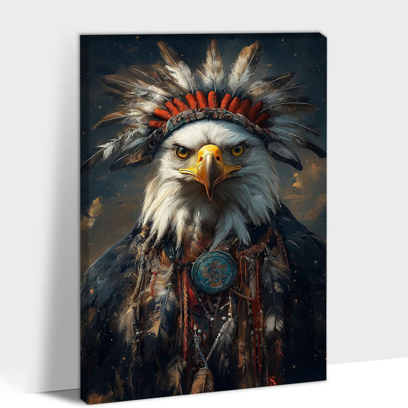 Art amérindien sur toile - Indian Eagle