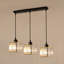 Modern Rectangular Crystal 3-Light Pendant Chandelier 