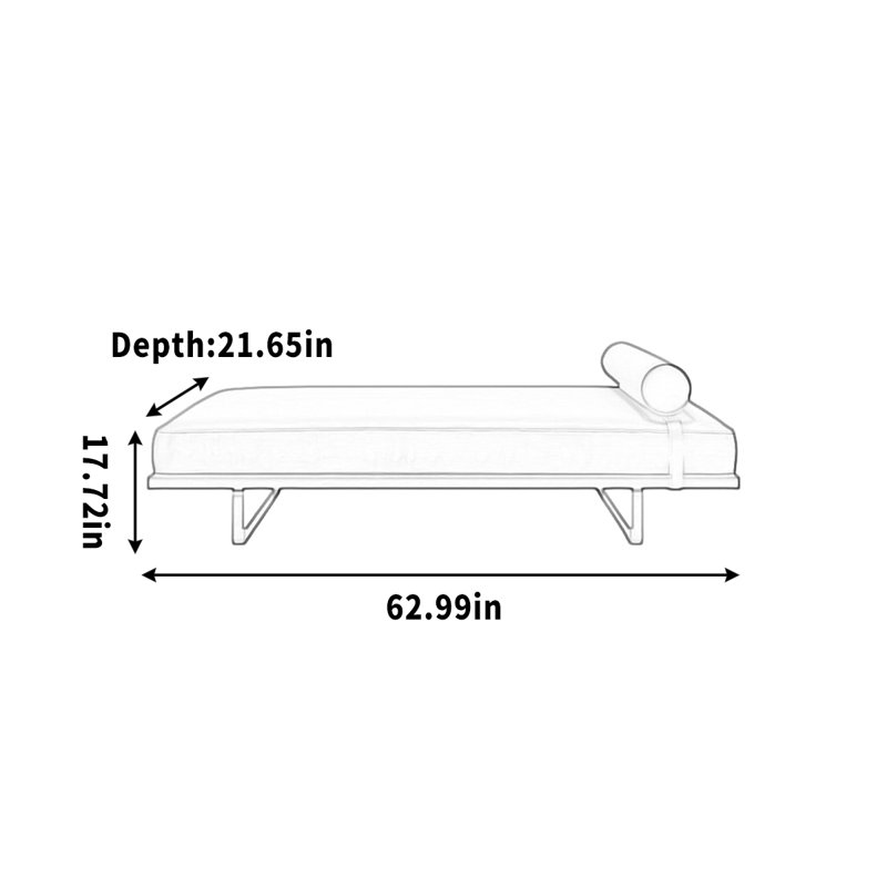 Mullings, 17.72" H x 62.99" W x 21.65" D