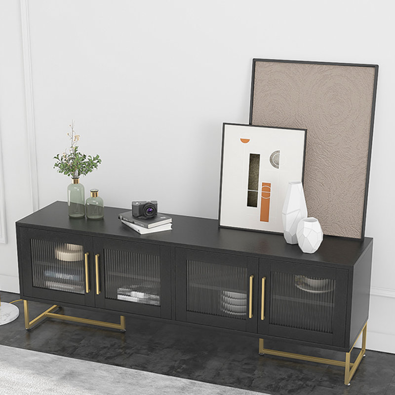 Meuble télé simple et moderne pour petit appartement, L 70,9 po