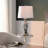 Glass Table Lamp - White Shade