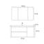 Armoire de salle de bain simple de style nordique