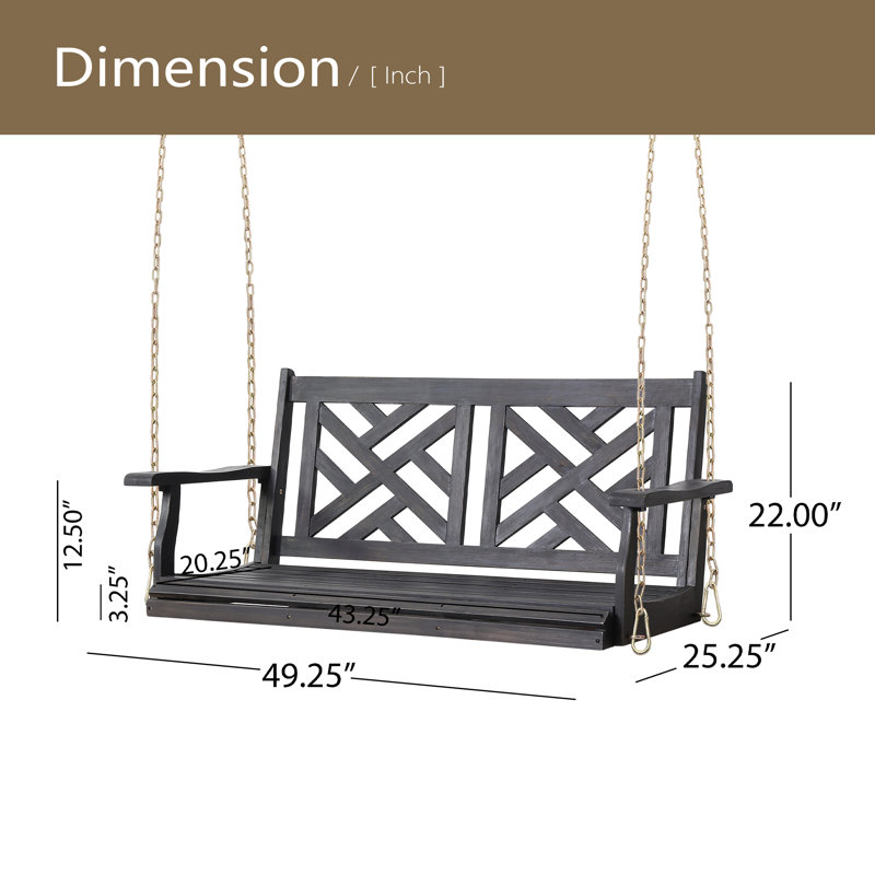 PORCH SWING, Dark Gray