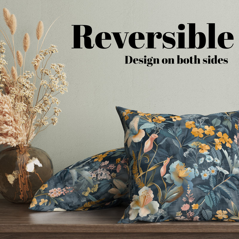 Housse de coussin réversible Octavia, H 18 po x l 18 po