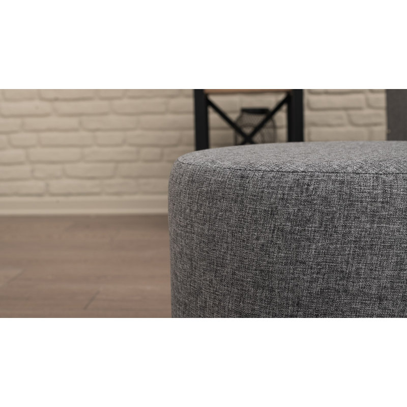 Repose-pieds Karolinka, Mélange de polyester gris
