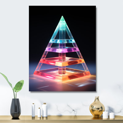 Pendular Prism Abstract Geometric 2 - art mural géométrique en métal