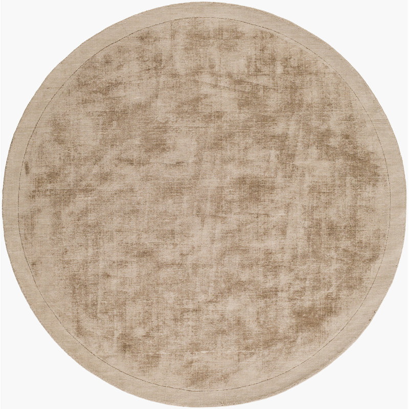 Mckinley Hand Loomed Viscose Indoor Rug, Round 3'6"