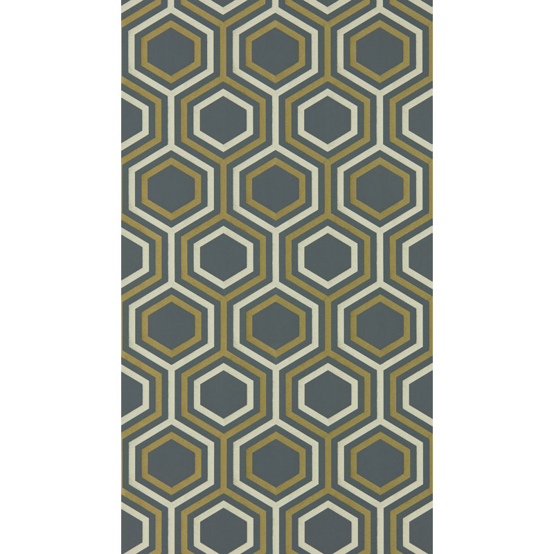 Selo Wallpaper, Ebony/Gold