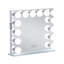 Miroir de maquillage avec ampoules à intensité variable et fixation murale Bluetooth-1871705364