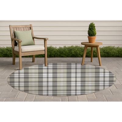 Tapis d'extérieur antidérapant Gen Plaid