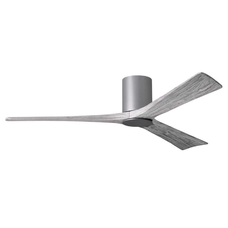 Irene LED Ceiling Fan, Brushed Nickel, Barn Wood Tone, 60"