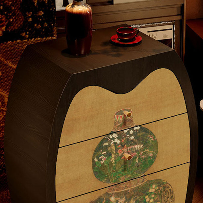 Armoire à tiroirs multifonctionnelle en bois massif