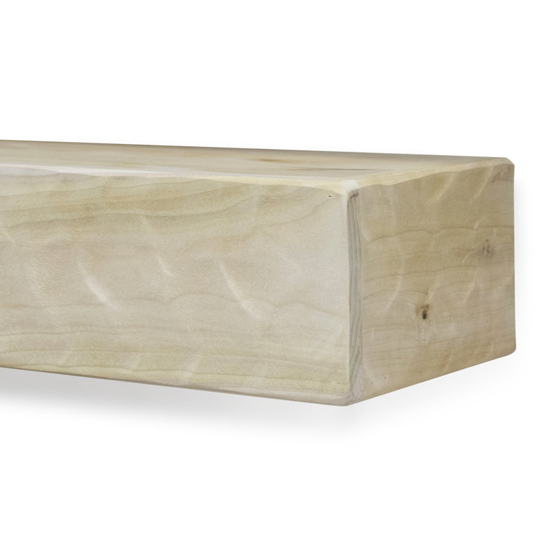 Tablette de manteau de cheminée Rough Hewn, 9", Brut, 60"