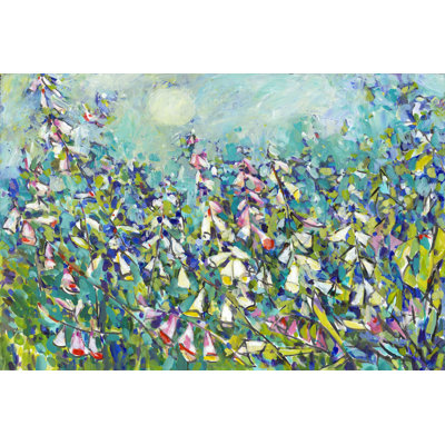 Joy In The Garden III by Tara Funk Grim - Wrapped Canvas Painting