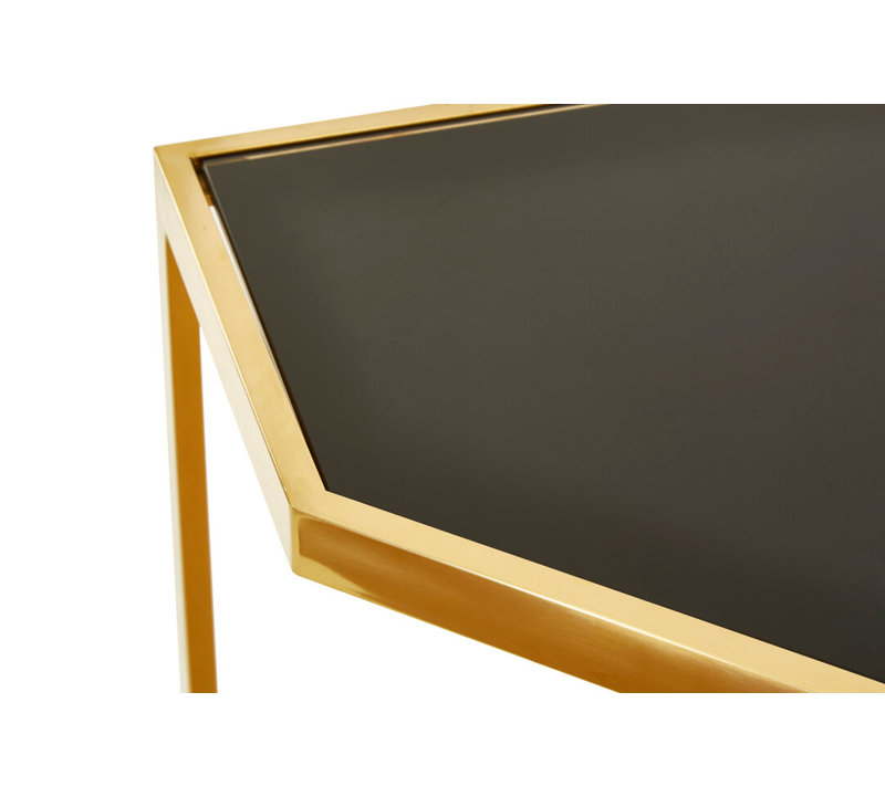 120cm Glass Top Console Table