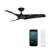 Zephyr 3 - Blade Outdoor/Indoor Smart Ceiling Fan with 2700K-3000K-4000K-5000K Selectable LED Light Kit and Remote Control Included, Works With Alexa and iOS or Android App-102751552-102751555
