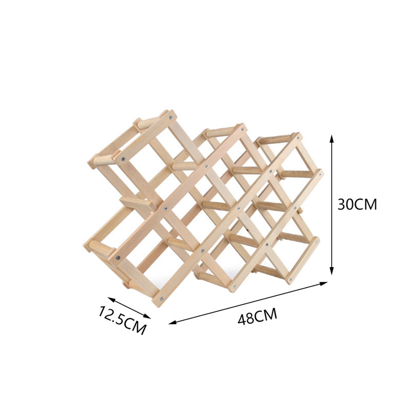 Schmitz Tabletop Wine Bottle Rack, Natural