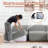 105'' Modular Sectional Sofa Couch