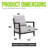 Fully Weld Aluminum Patio Lounge Chair with Sunbrella Cushions