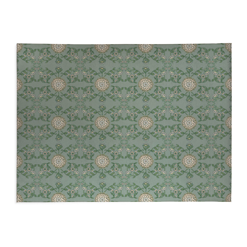 Aria Soft Step Outdoor Area Rug, Rectangle 5' x 3', Sage