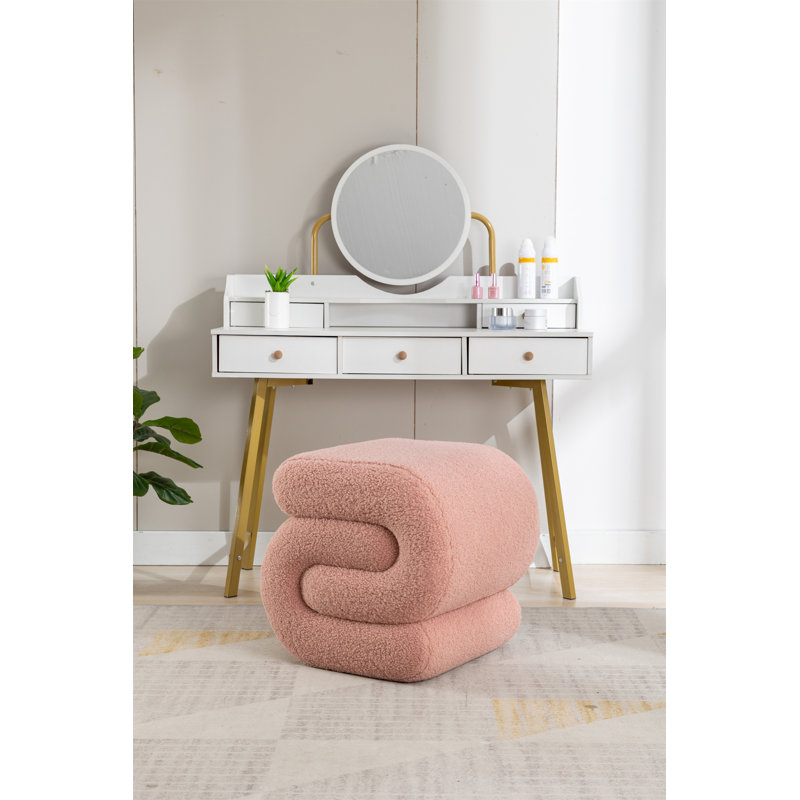 Repose-pieds avec repose-pieds (seulement avec repose-pieds), Ourson rose