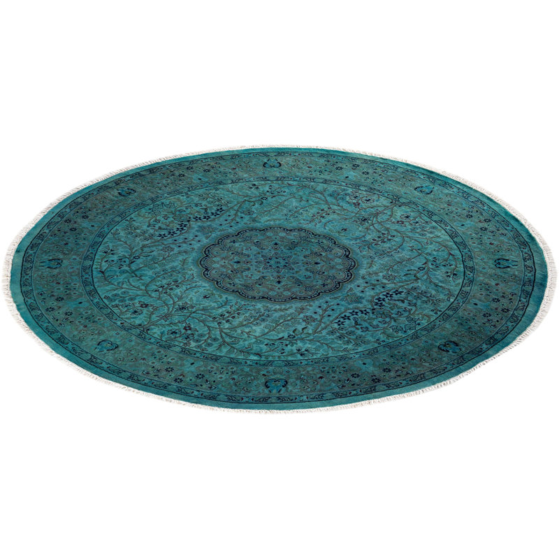 Fine Vibrance One-of-a-Kind 5' 8" x 5' 9" Hand Knotted Area Rug