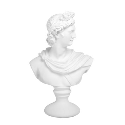 Atlas Resin Male Head Sculpture
