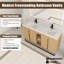 Meuble-lavabo double 60 po avec comptoir en résine Barton-159624954