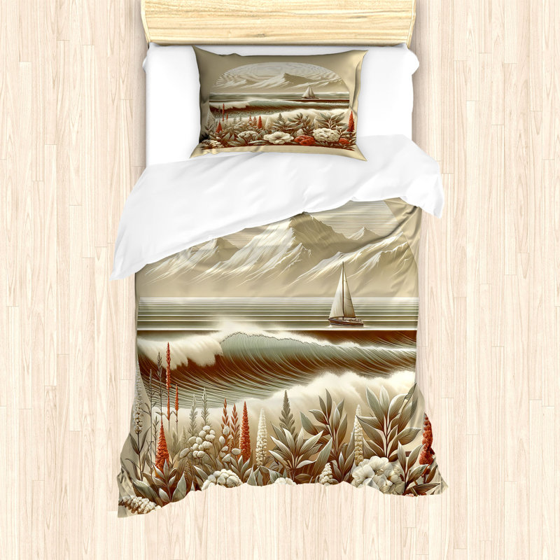 Nautical Duvet Cover, Twin Duvet Cover + 1 Standard Shams