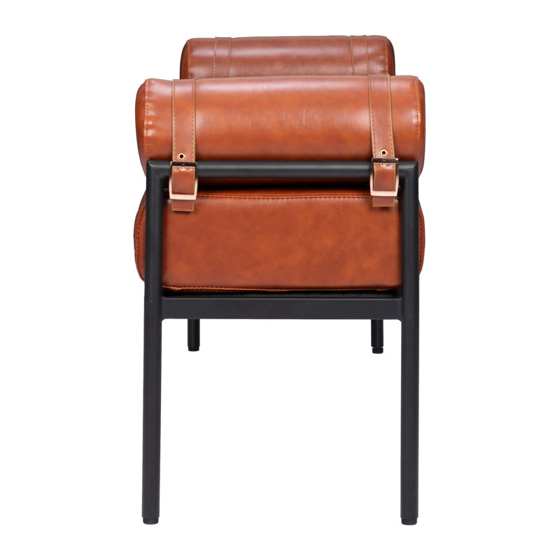 Banc rembourré en similicuir Barrow
