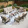 Asfand 9 - Person Patio Conversation Set with 2 Rocking Lounge Chairs  & Sofa
