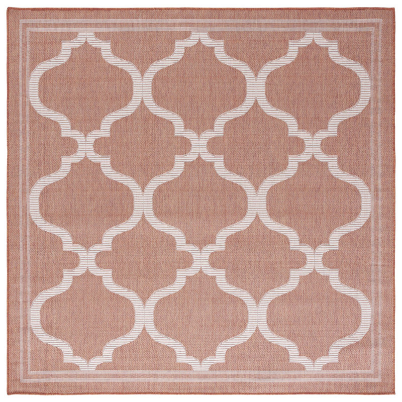 Bermuda Performance Machine Washable Geometric Indoor/Outdoor Area Rug, Square 6'6"