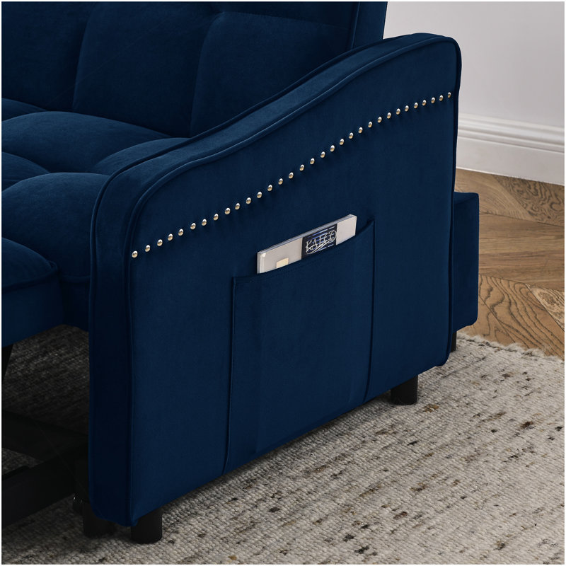 Canapé-lit avec causeuse Loveseat, Bleu