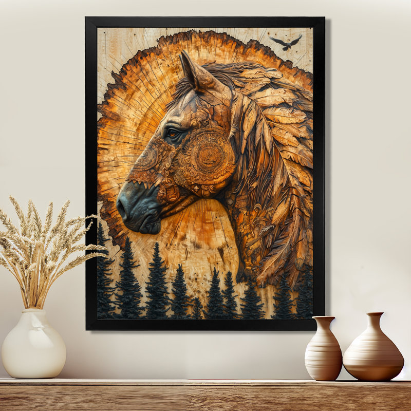 Gillie - Animals Wall Art, Reproduction encadrée d'une seule photo, Noir, noir, noir, noir, H 20 po x l 12 po