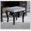 Ensemble de coiffeuse Glam Style avec plateau en verre de 8 mm, tiroirs de rangement, miroir à DEL et tabouret rembourré pour les chambres à coucher modernes