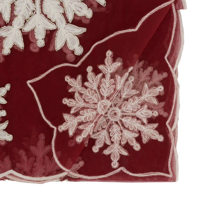 Joyeux Nodl Square Christmas Tablecloth, 54" W x 54" L