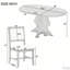 Ensemble de salle à manger extensible 5 pièces avec chaises rembourrées, style campagnard rustique pour le confort et le style dans n'importe quelle maison-630060591