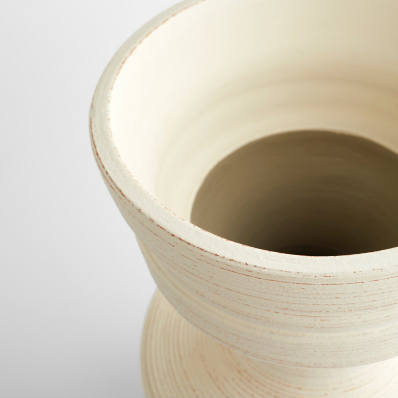 Vase de table en faïence fait à la main par J. Kent Martin, H 12 po x l 8 po x P 8 po