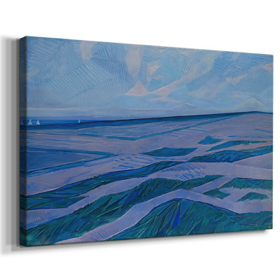 Sea after Sunset (View from the Dunes, Domburg)-Piet Mondrian-Gallery Wrapped Canvas-1909