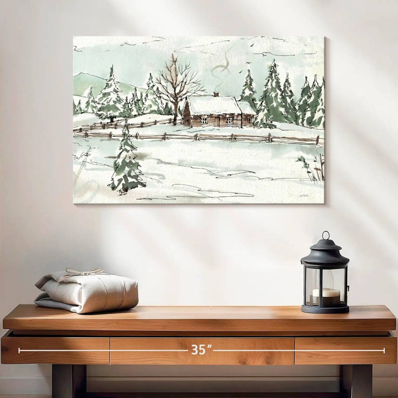 Alvord Cozy Winter Wonderland, H 16 po x l 24 po