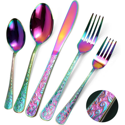 30-Piece Stainless Steel Flatware Set For 6, Vintage Carved Cutlery Set With Knife, Fork, And Spoon, Dishwasher Safe Utensils For Home And Kitchen