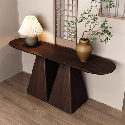 Console moderne et simple en bois massif
