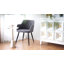 Chaise avec accoudoirs rembourrée en tissu Joao-1642509477
